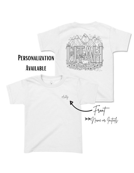 Color-Me Utah Mountain T-Shirt